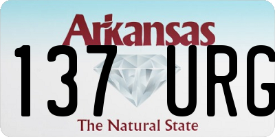 AR license plate 137URG