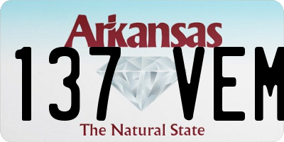 AR license plate 137VEM