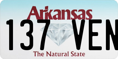 AR license plate 137VEN
