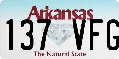 AR license plate 137VFG