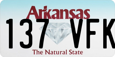 AR license plate 137VFK