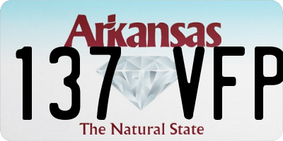 AR license plate 137VFP