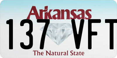 AR license plate 137VFT