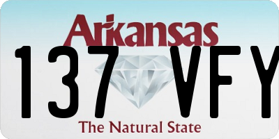 AR license plate 137VFY