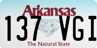 AR license plate 137VGI
