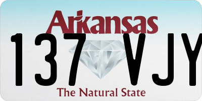 AR license plate 137VJY