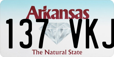 AR license plate 137VKJ