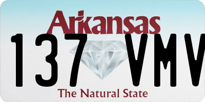 AR license plate 137VMV