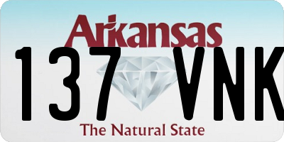 AR license plate 137VNK