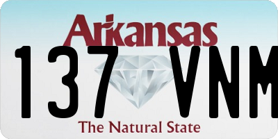 AR license plate 137VNM