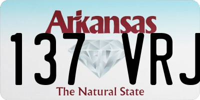 AR license plate 137VRJ