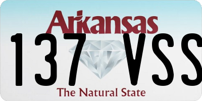 AR license plate 137VSS