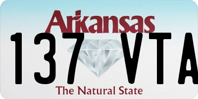AR license plate 137VTA