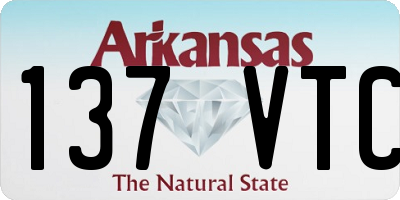 AR license plate 137VTC