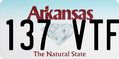 AR license plate 137VTF