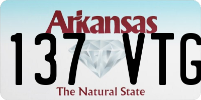AR license plate 137VTG