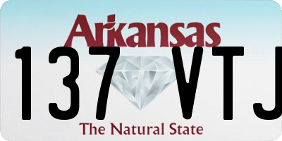 AR license plate 137VTJ