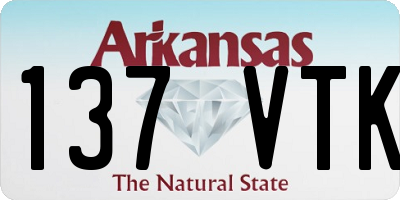 AR license plate 137VTK