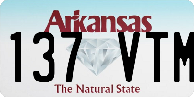 AR license plate 137VTM