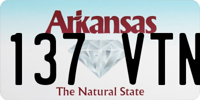 AR license plate 137VTN