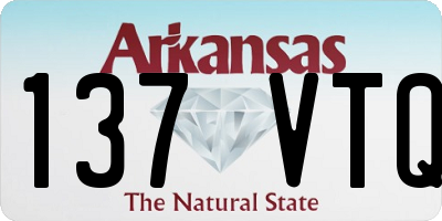 AR license plate 137VTQ