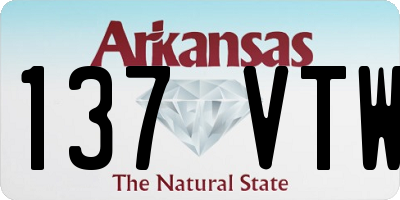 AR license plate 137VTW