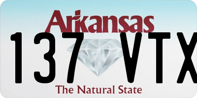 AR license plate 137VTX