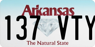 AR license plate 137VTY