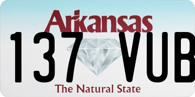 AR license plate 137VUB