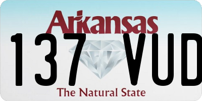AR license plate 137VUD
