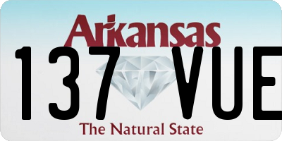 AR license plate 137VUE