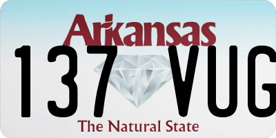 AR license plate 137VUG