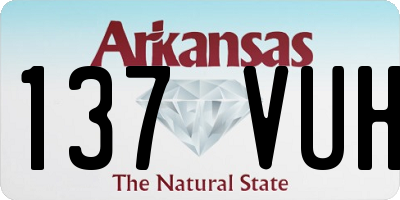 AR license plate 137VUH