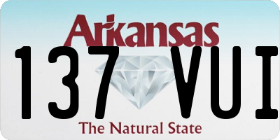 AR license plate 137VUI