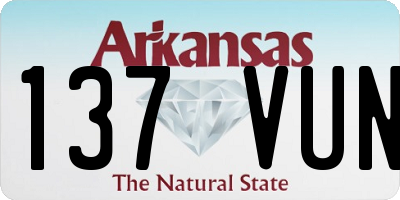 AR license plate 137VUN