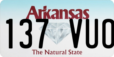 AR license plate 137VUO