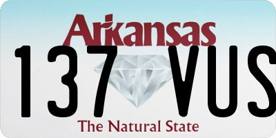 AR license plate 137VUS