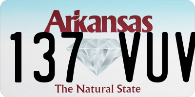 AR license plate 137VUV