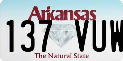 AR license plate 137VUW