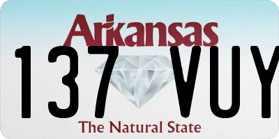 AR license plate 137VUY