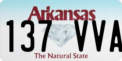 AR license plate 137VVA