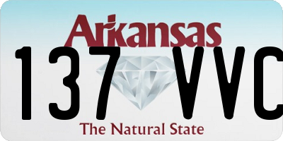 AR license plate 137VVC