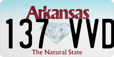 AR license plate 137VVD