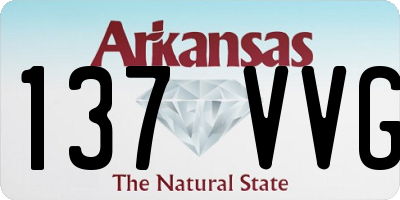 AR license plate 137VVG