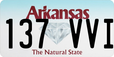 AR license plate 137VVI