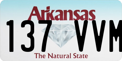 AR license plate 137VVM