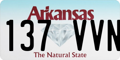 AR license plate 137VVN