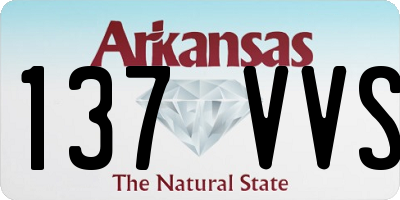 AR license plate 137VVS