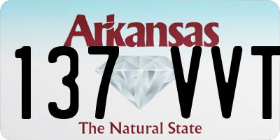AR license plate 137VVT