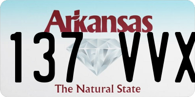 AR license plate 137VVX